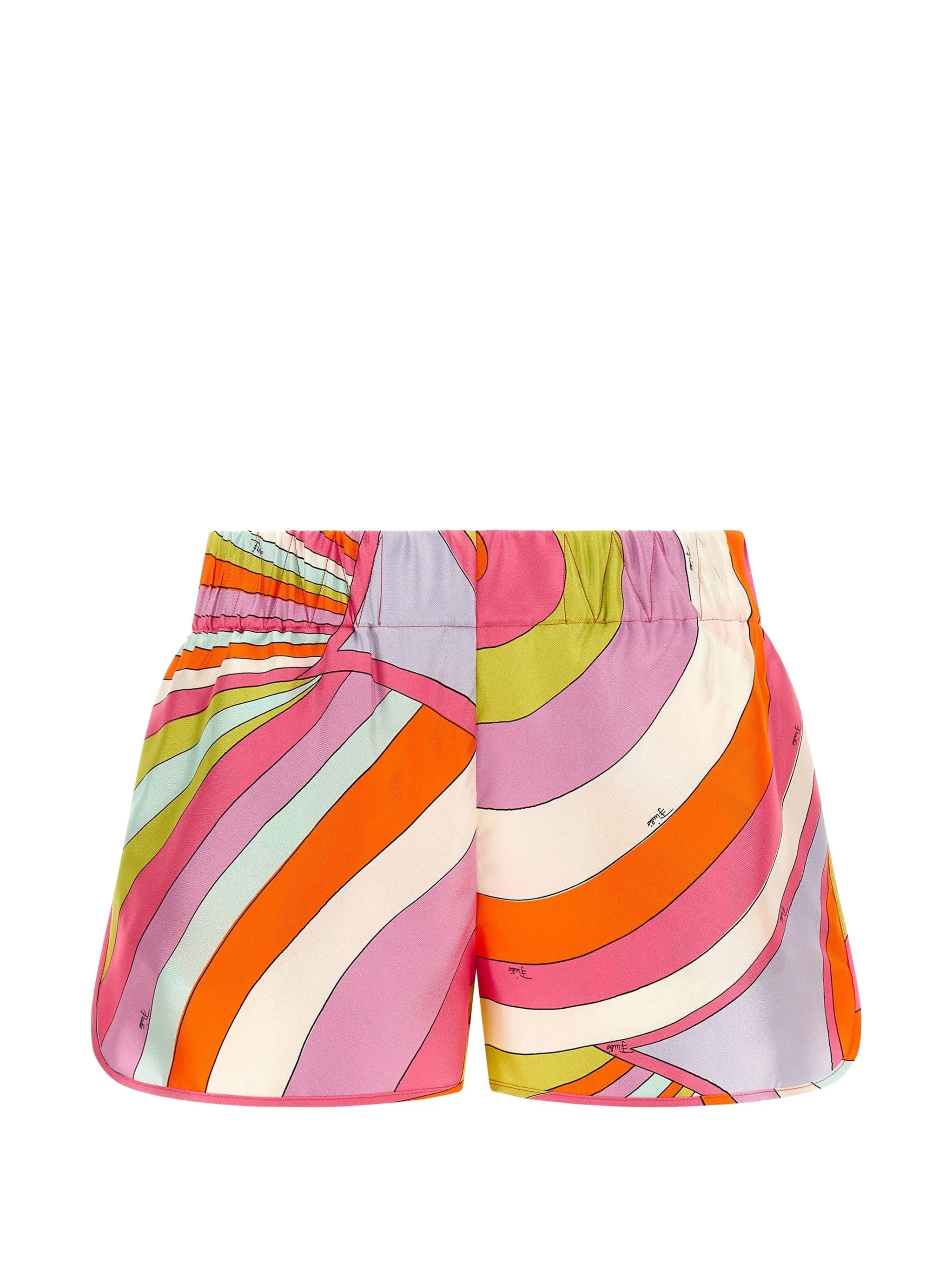PUCCI Iride - print silk shorts