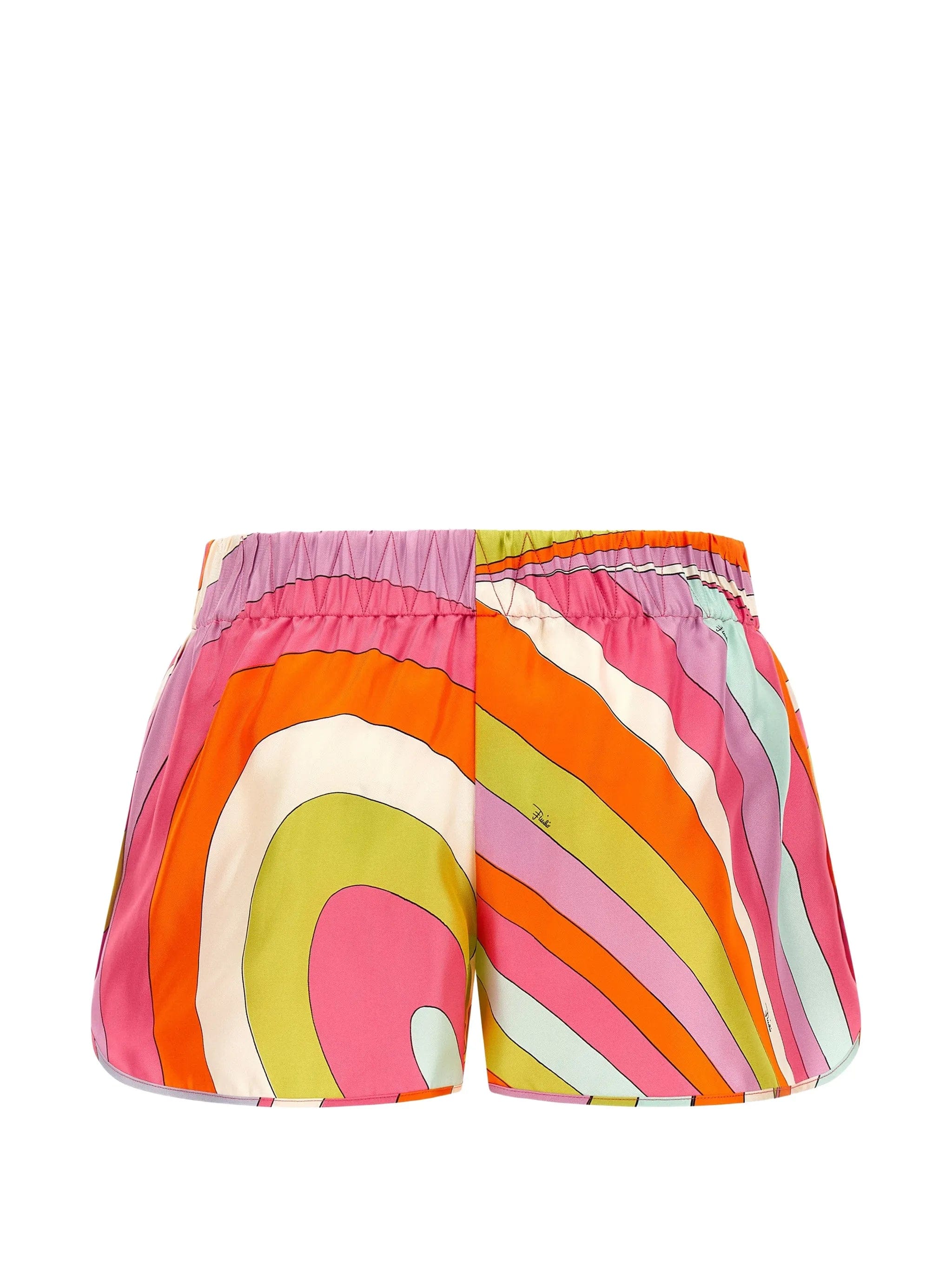 PUCCI Iride - print silk shorts