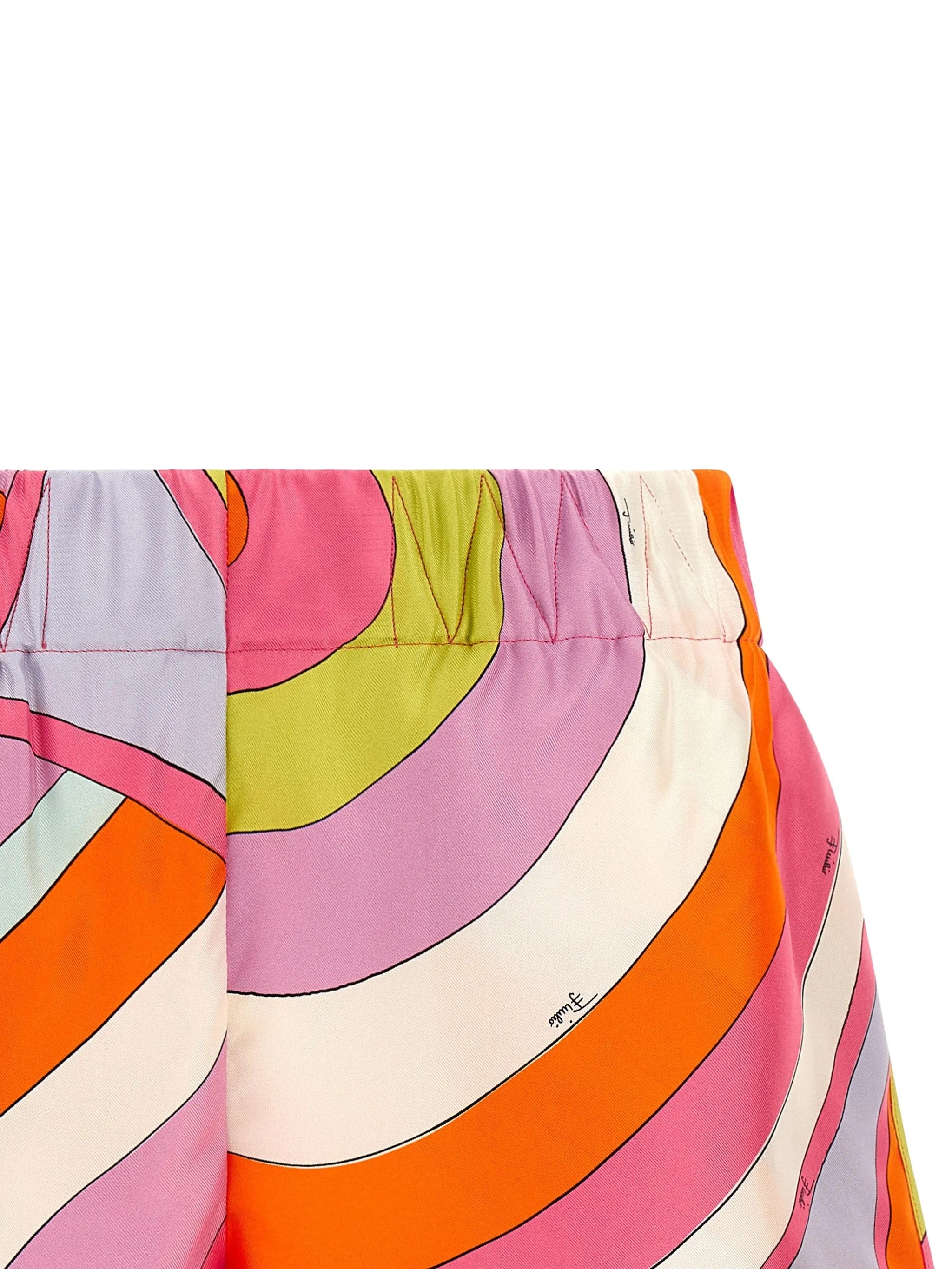 PUCCI Iride - print silk shorts