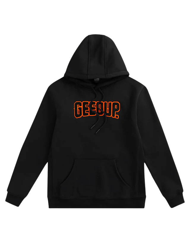 Geedup Play For Keeps Hoodie Black Black Orange