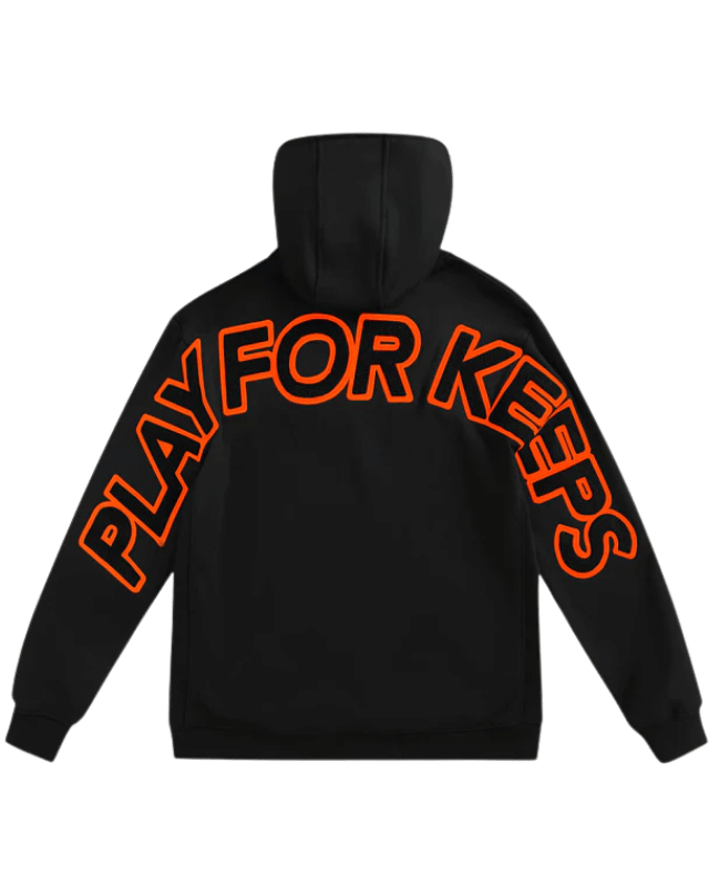 Geedup Play For Keeps Hoodie Black Black Orange