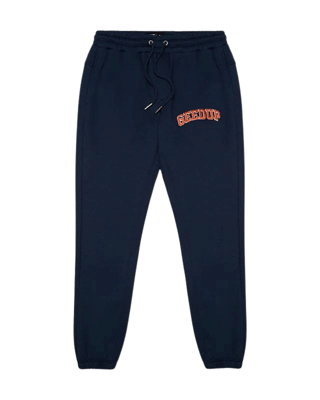 Geedup Team Logo Trackpants Navy Burnt Orange
