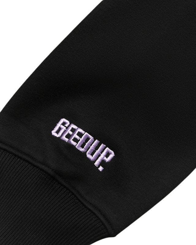 Geedup Handstyle Hoodie Black Lavender