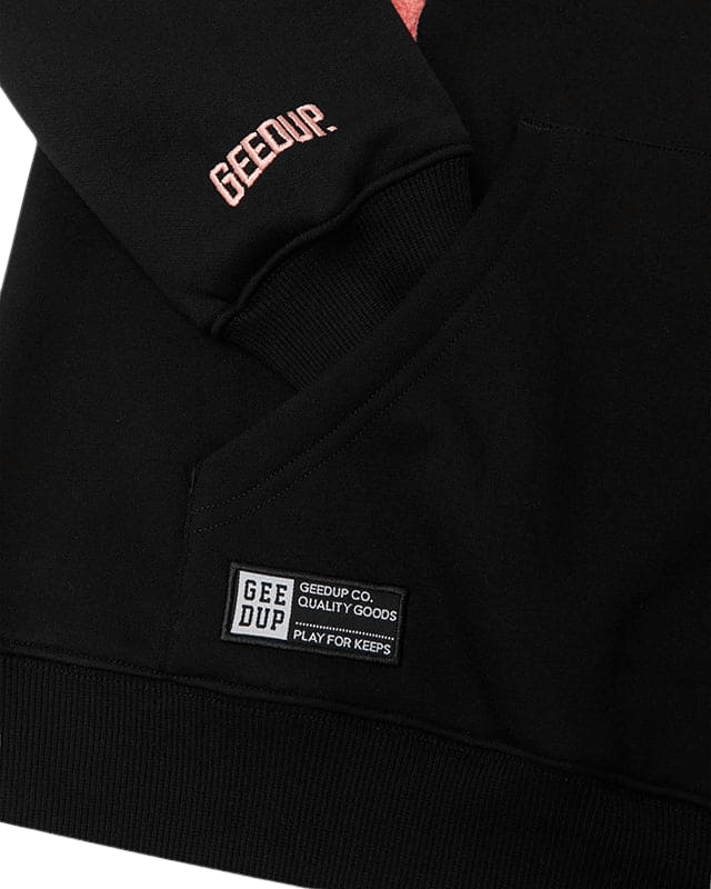 Geedup Handstyle Hoodie Black Peach