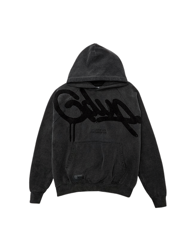 Geedup Handstyle Hoodie Vintage Washed Black
