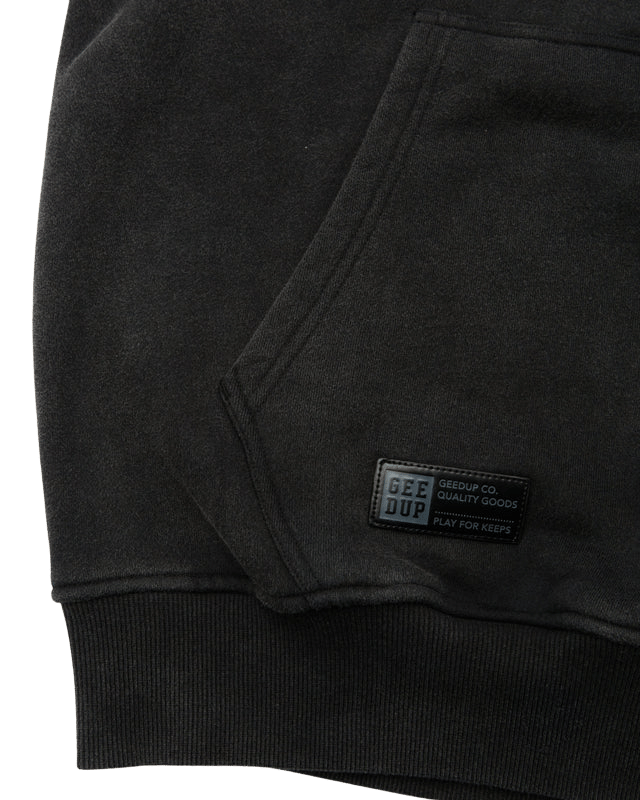 Geedup Handstyle Hoodie Vintage Washed Black
