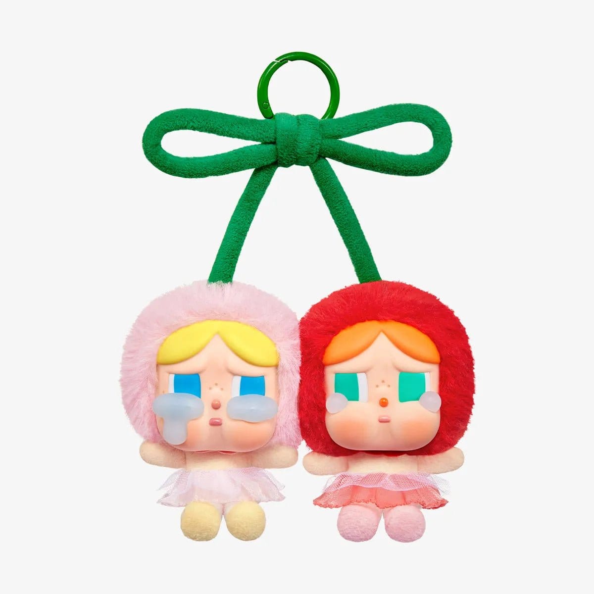 Popmart CRYBABY Crying For Love Series Love You Cherry Much Vinyl Plush Hanging Card 100% Authentic