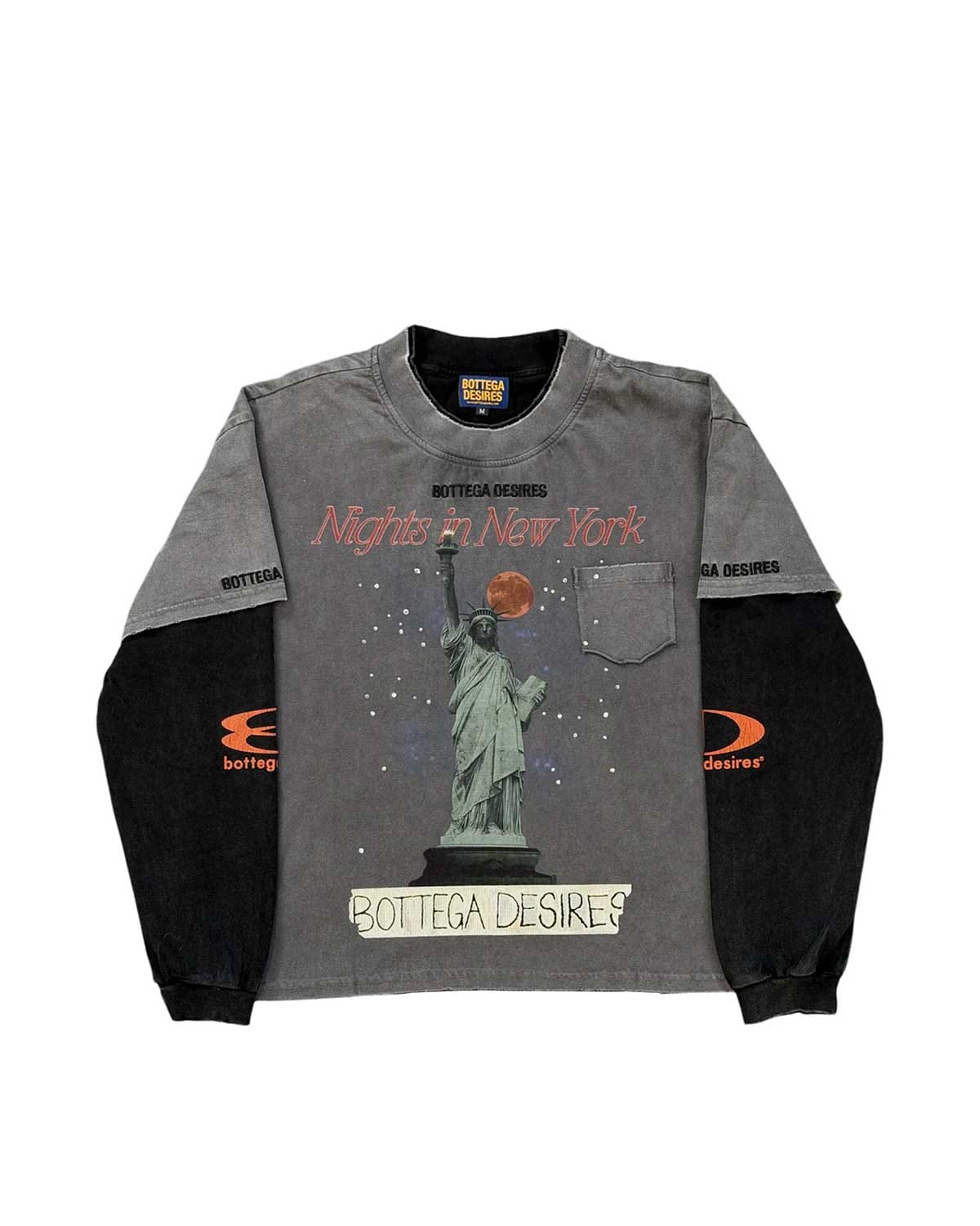 Bottega Desires Nights In NY Layered Long Sleeve Black
