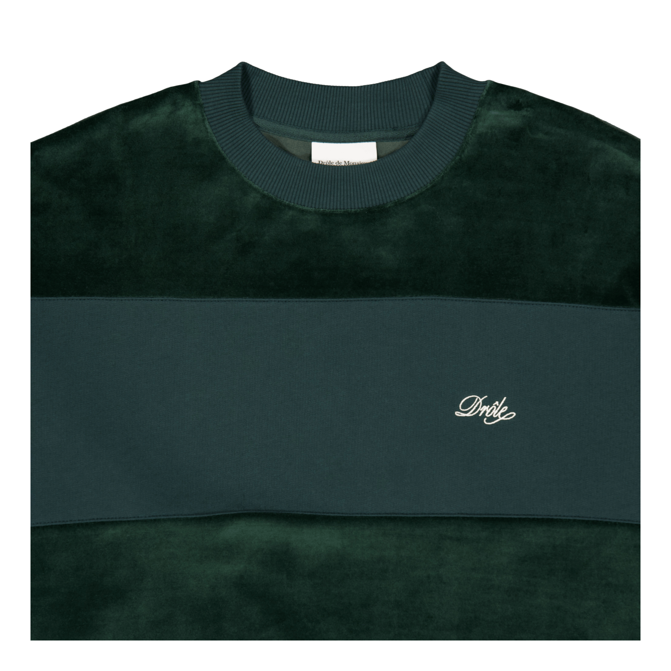 Drôle de Monsieur Le Sweatshirt ‡ Bandes Dark Green