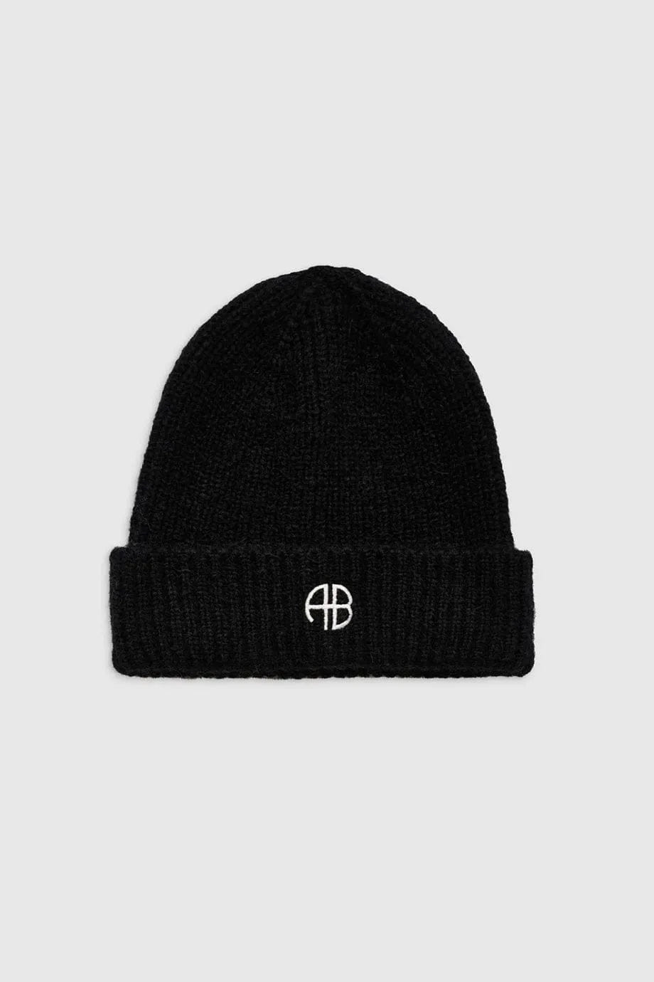 ANINE BING Elia Wool Beanie in Black