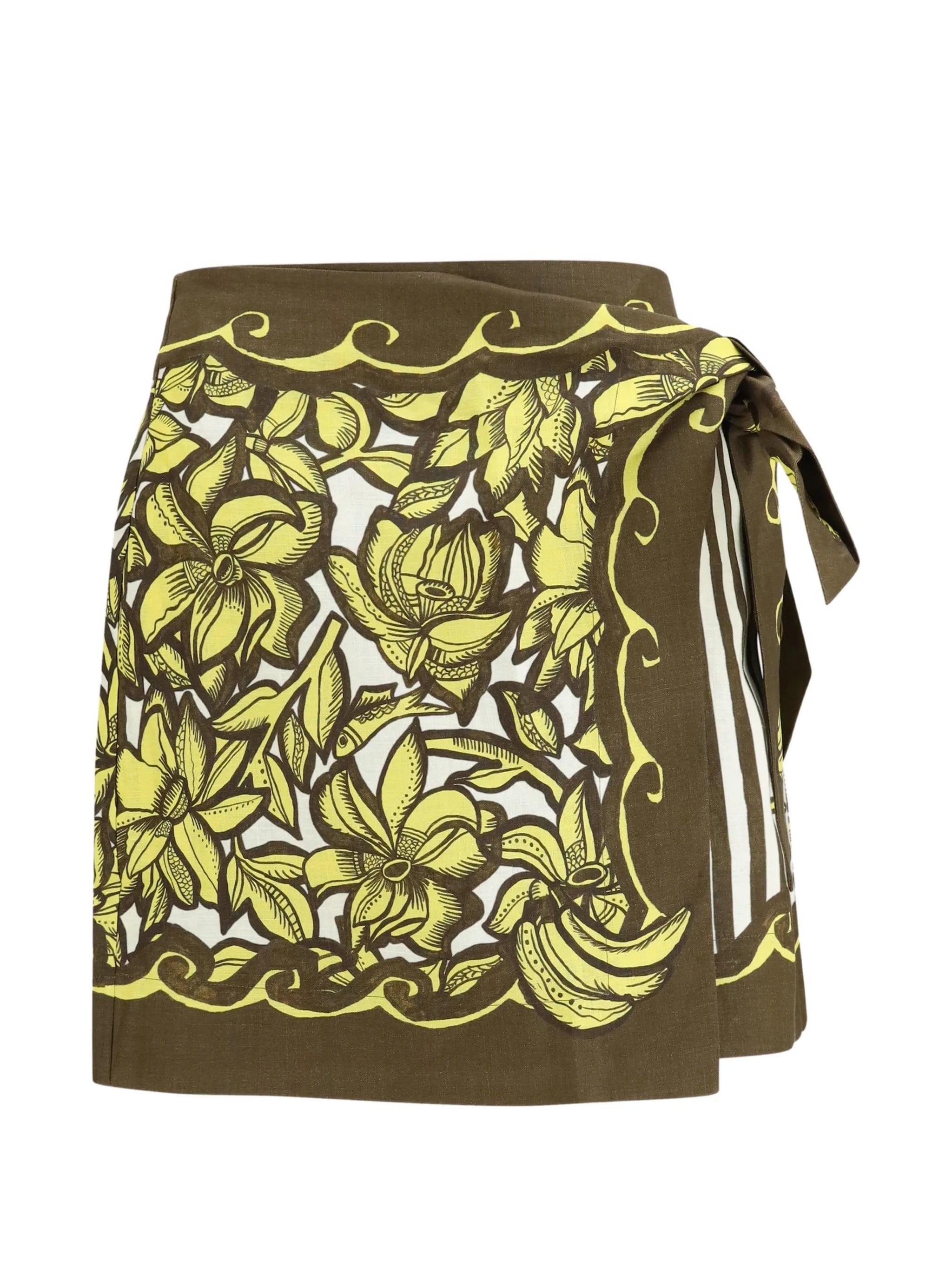 Alemais Mona wrap - style mini skirt