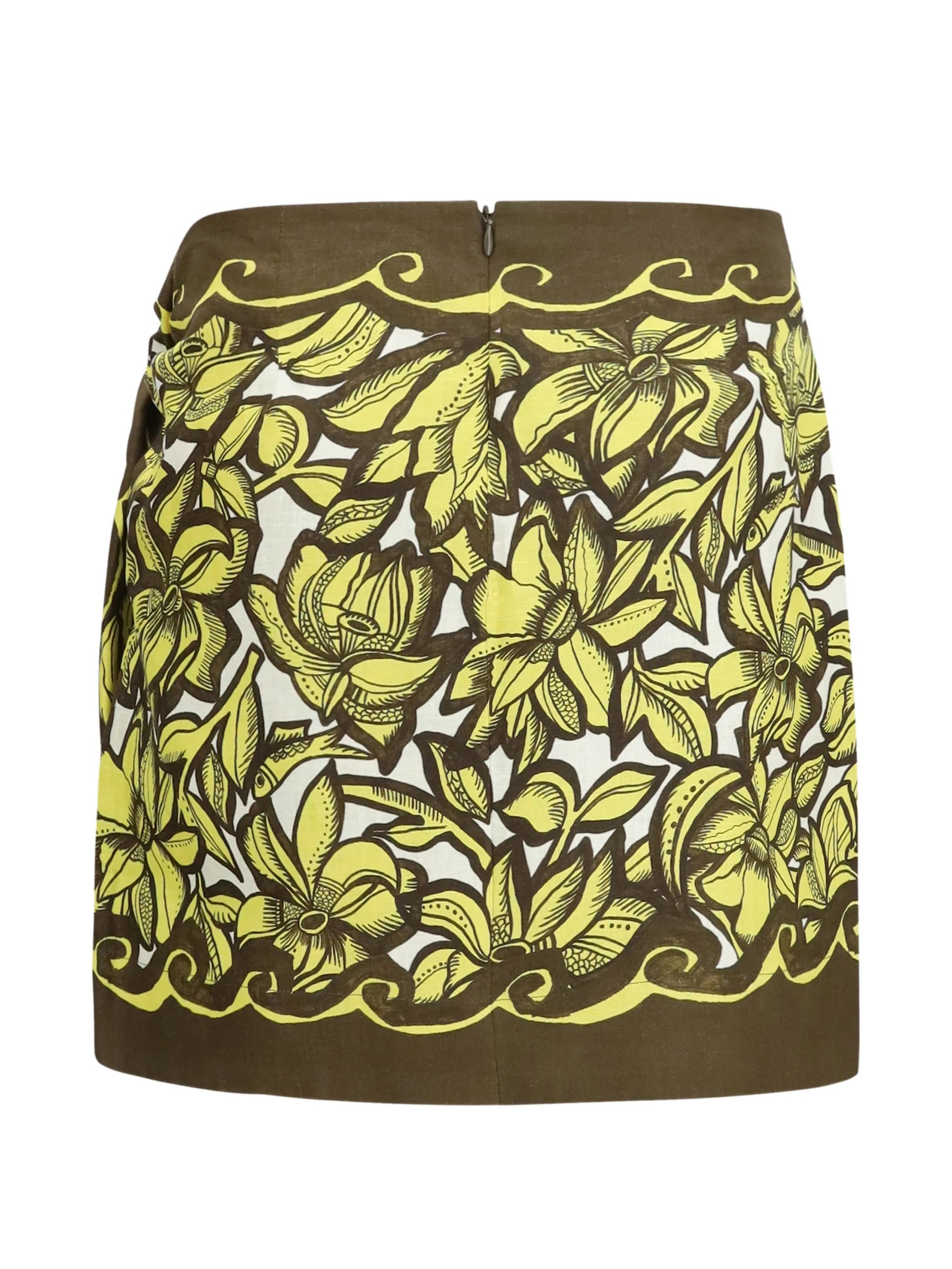 Alemais Mona wrap - style mini skirt