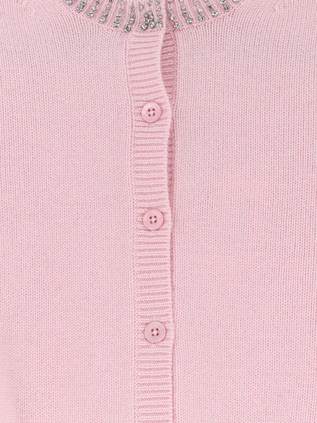 Semicouture Hennie wool and cashmere cardigan with rhinestone detail