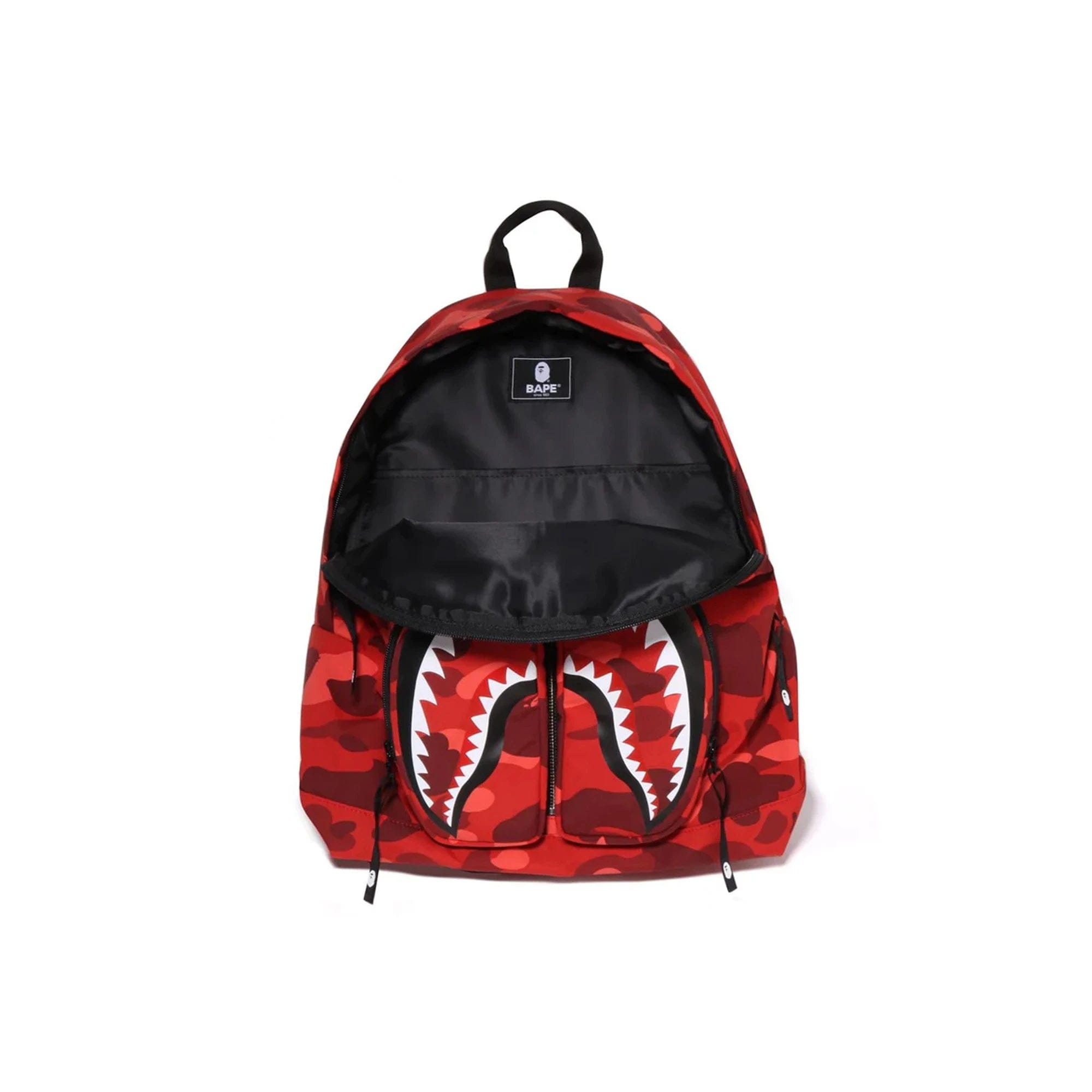 A Bathing Ape BAPE Color Camo Shark Daypack Red