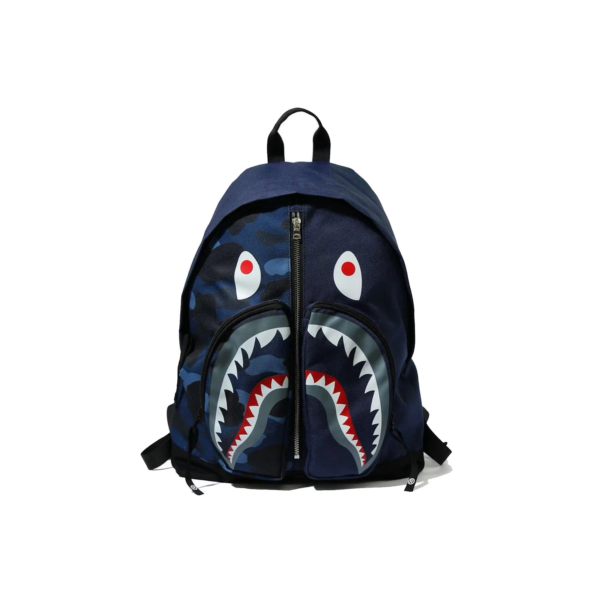 A Bathing Ape BAPE Color Camo Shark Daypack Navy
