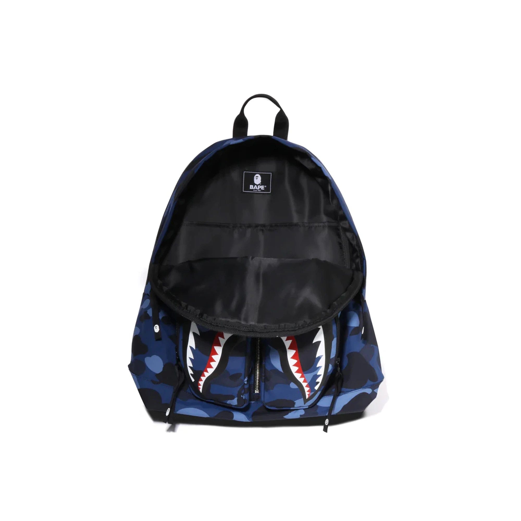 A Bathing Ape BAPE Color Camo Shark Daypack Navy