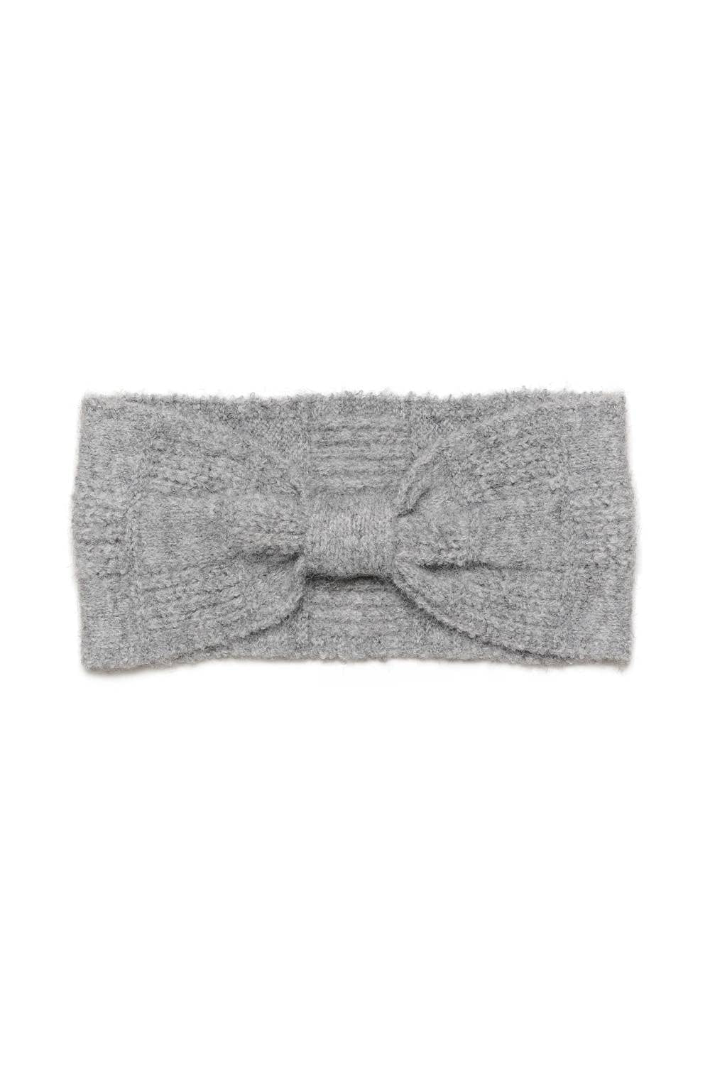 Knit Women's Kalouie Rib Knit Gathered Headband In Grey Melange