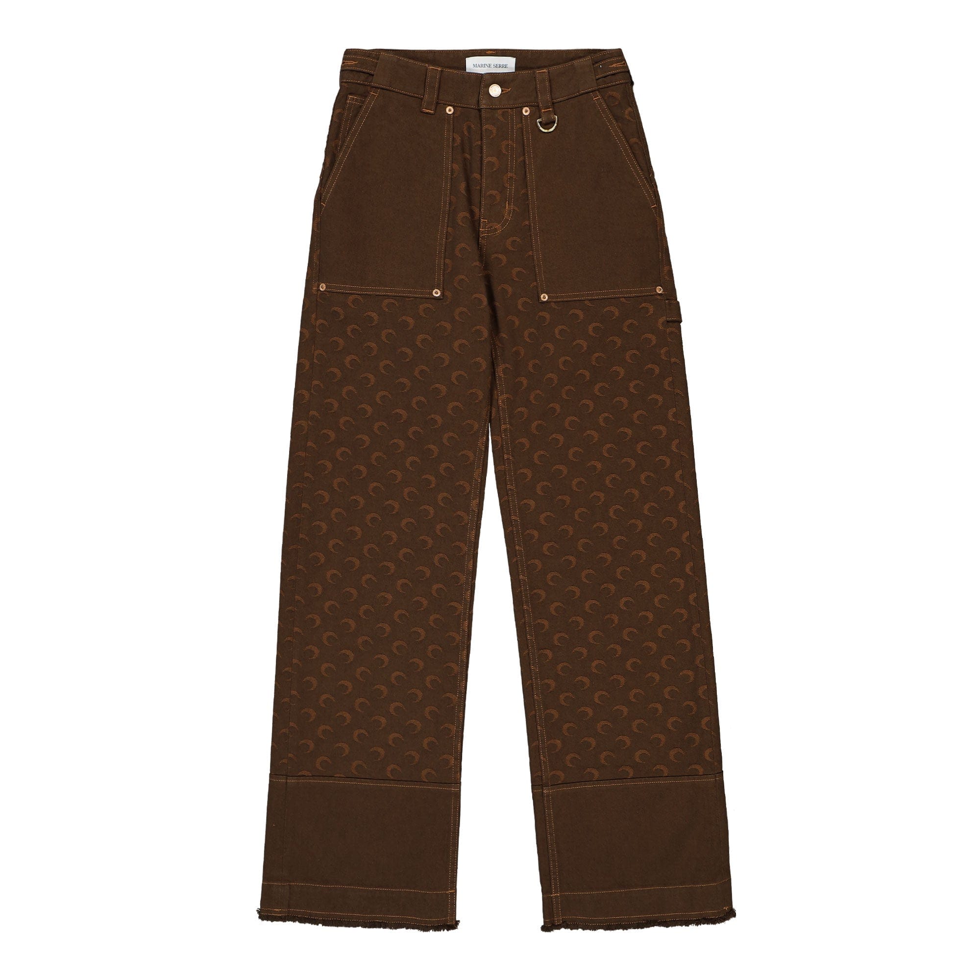 Marine Serre Moon Jacquard Twill Workwear Pants