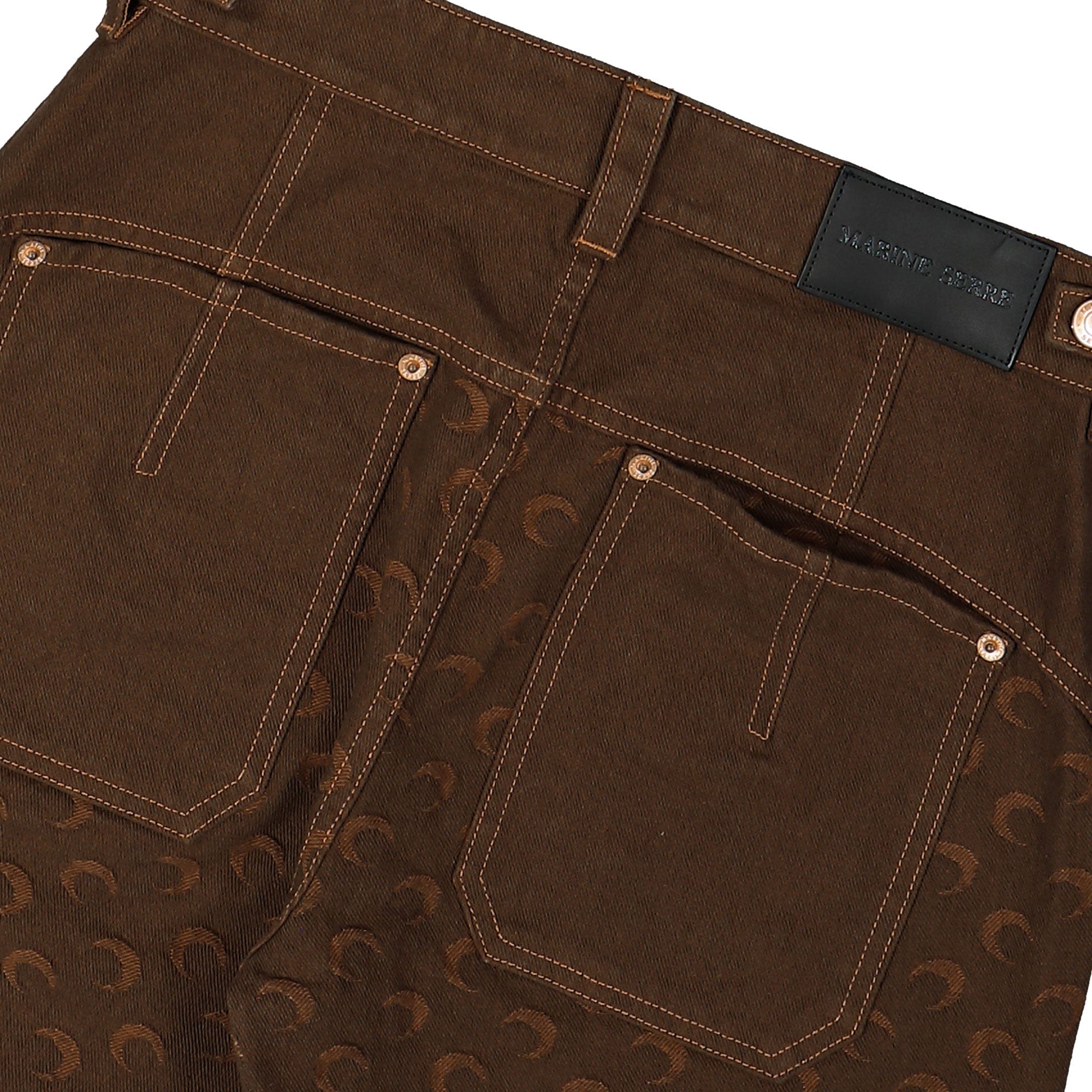 Marine Serre Moon Jacquard Twill Workwear Pants