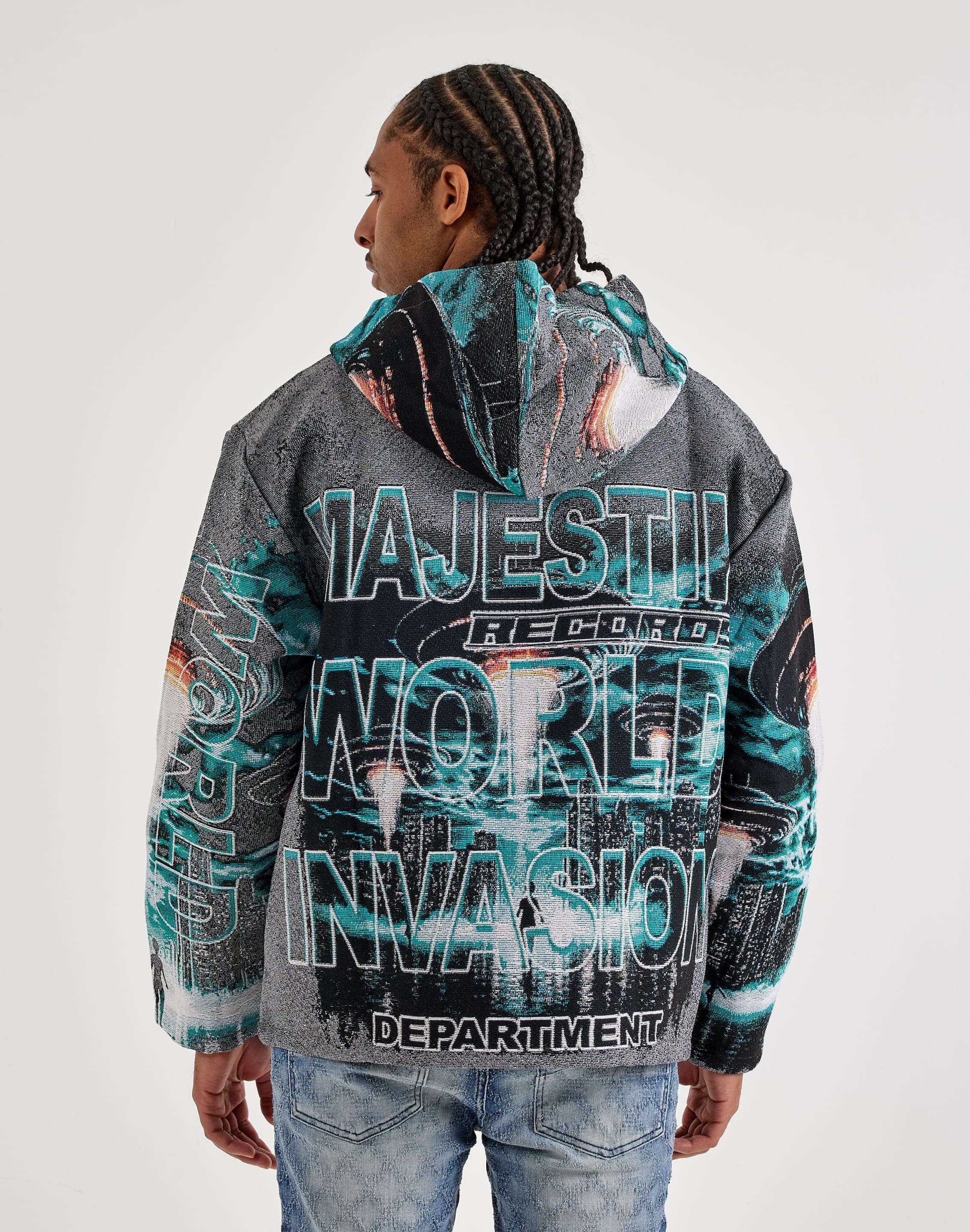 Majestik Spaceship Tapestry Hoodie
