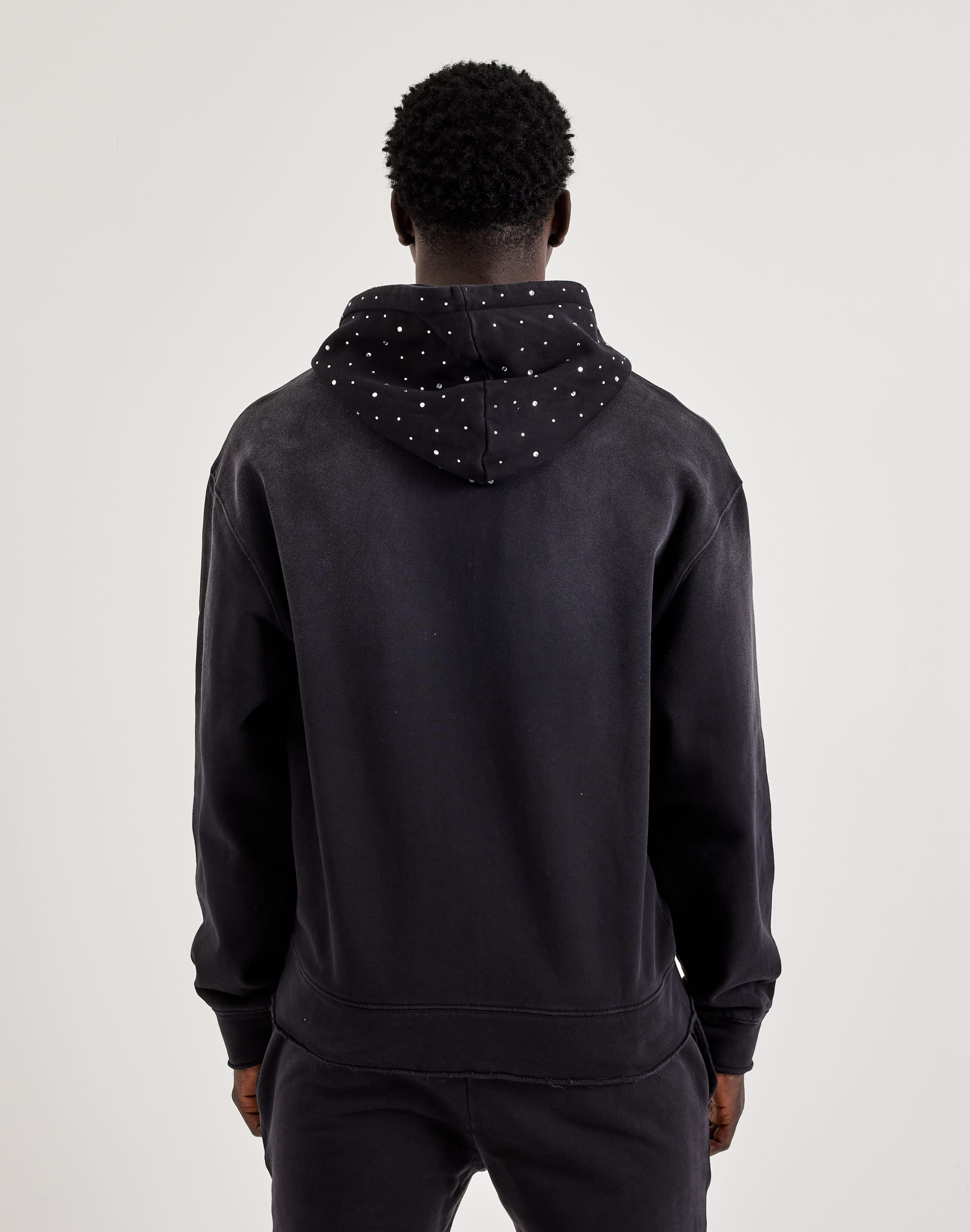 First Row Rhinestone Full - Zip Fleece Hoodie