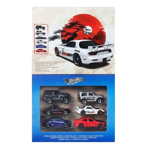 Mattel Hot Wheels Streets of Japan 2026 Vehicle Pack of 6