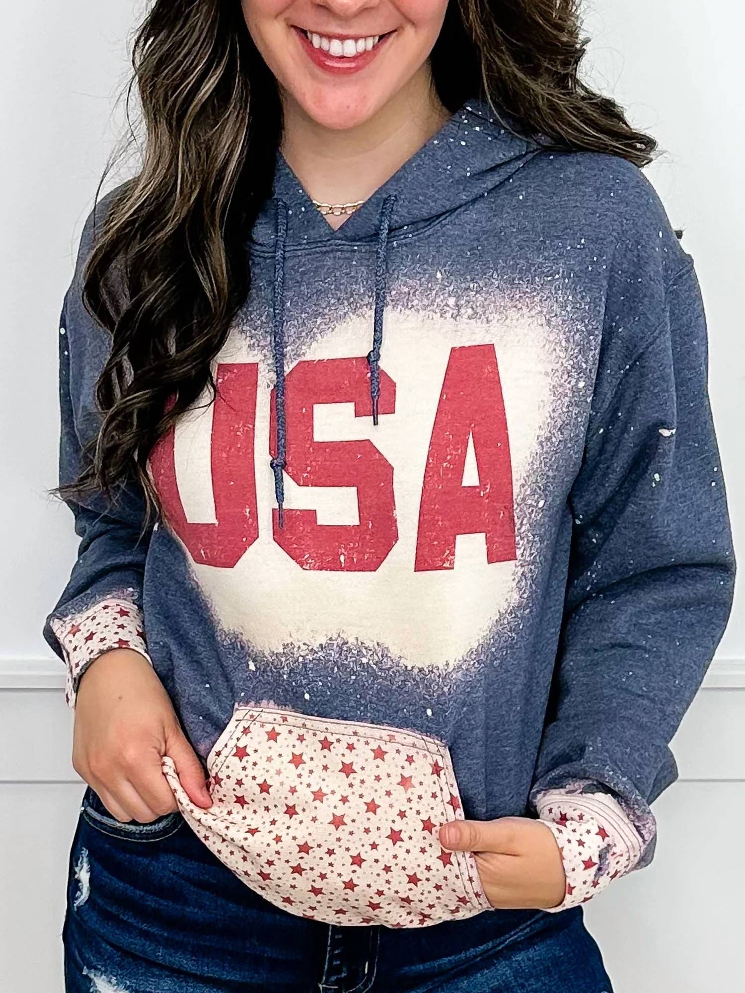 Blue Party In The U.s.a. Hoodie Sweatshirt In Blue