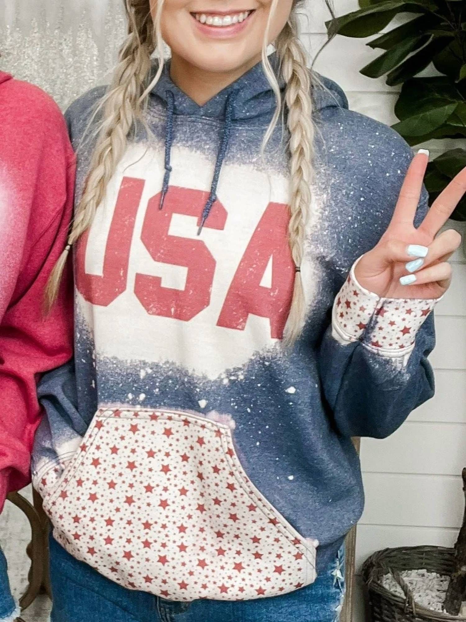 Blue Party In The U.s.a. Hoodie Sweatshirt In Blue