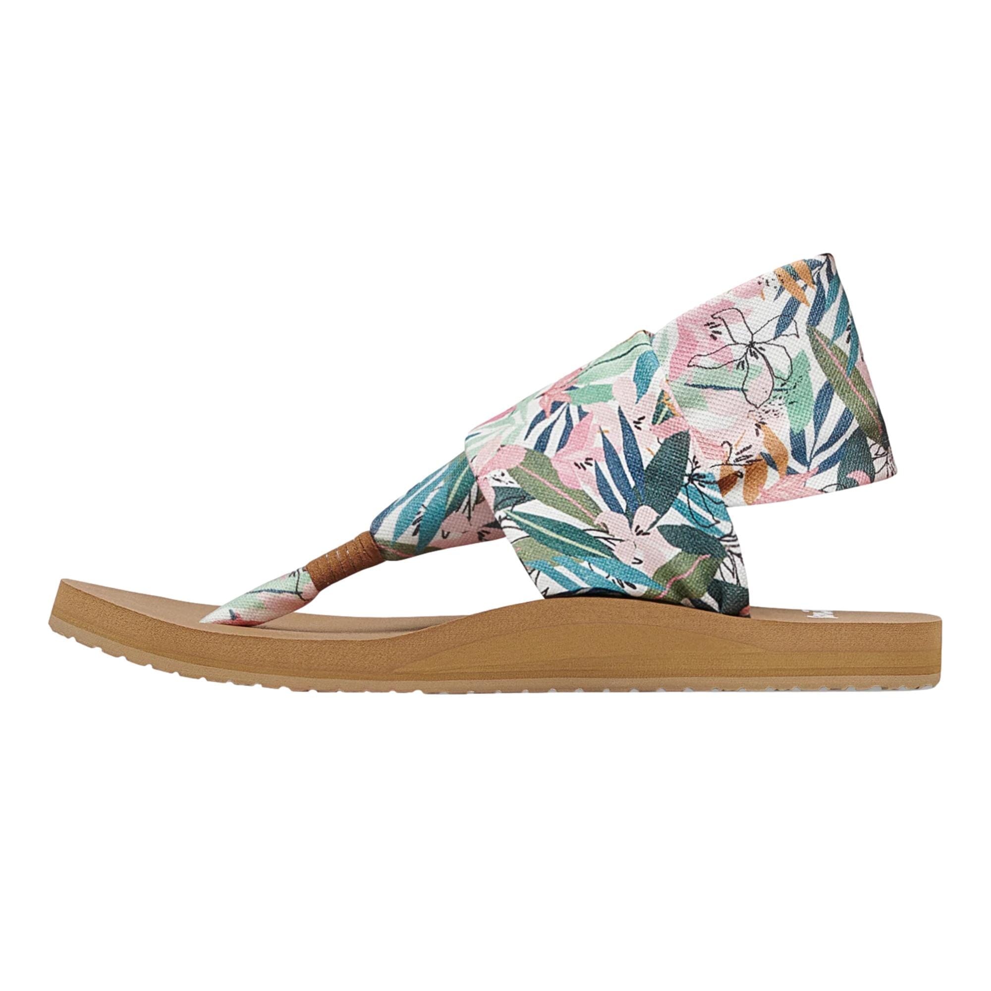 SOFT Sanuk Sling Soft Top Tropical Pink / Green 1128419 - PKGR Women's