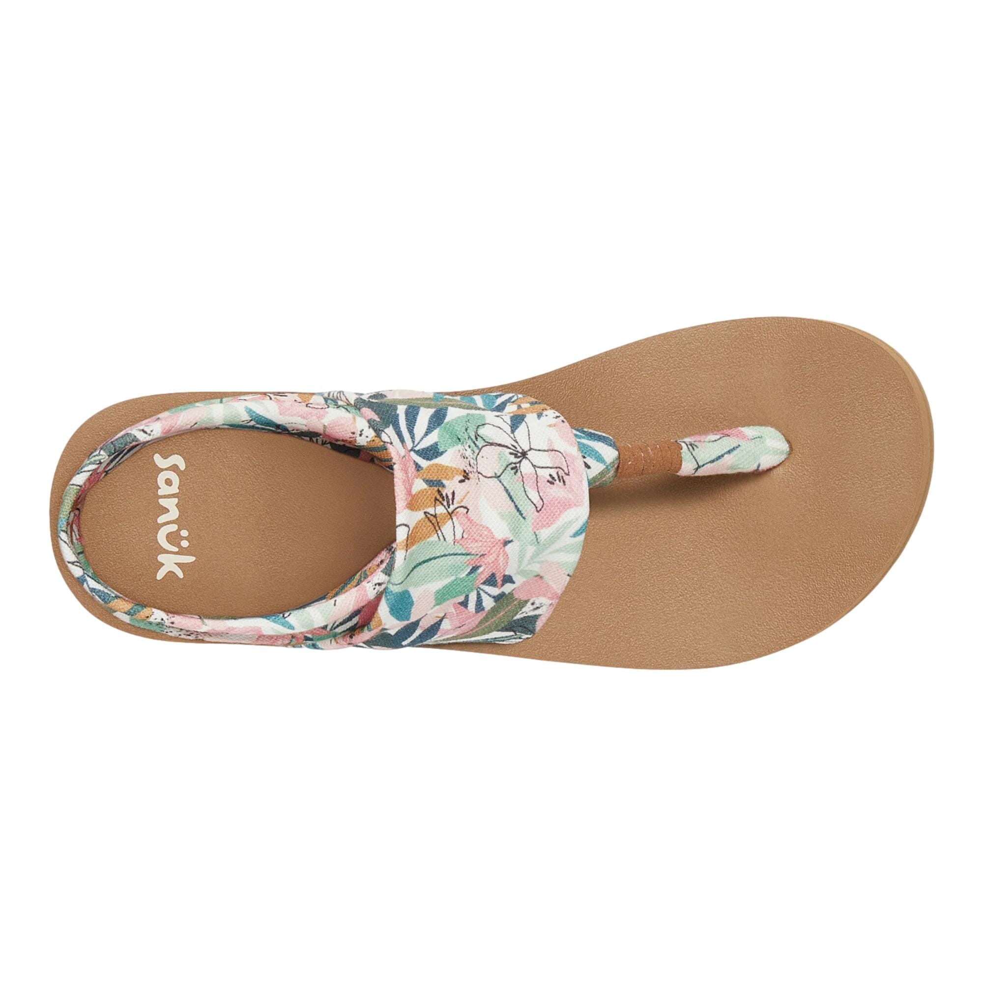 SOFT Sanuk Sling Soft Top Tropical Pink / Green 1128419 - PKGR Women's
