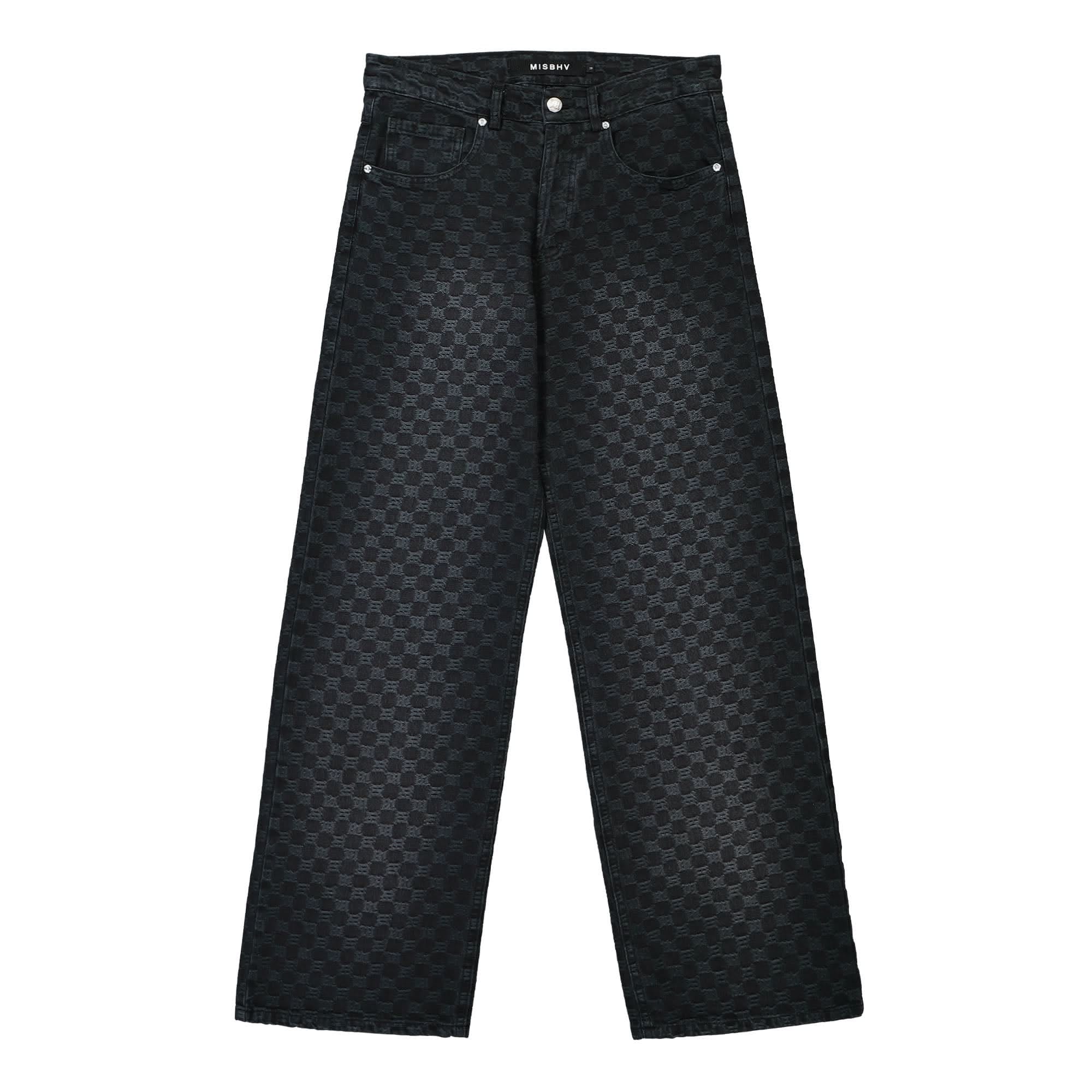 Misbhv Jacquard Denim Monogram Trousers
