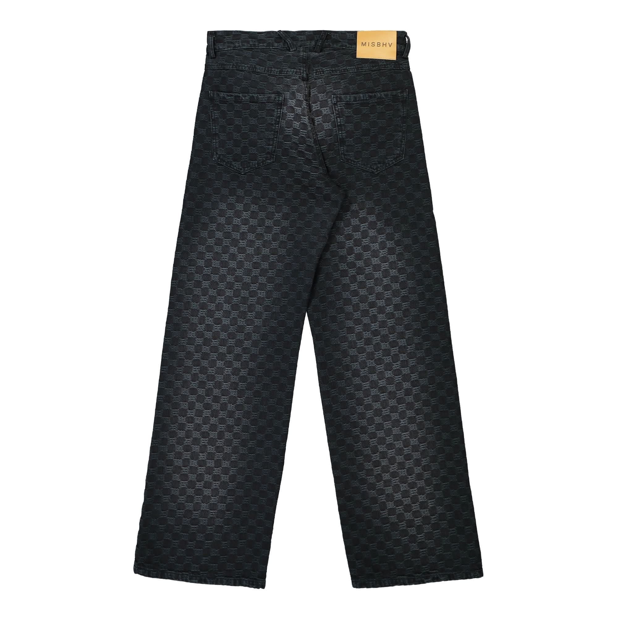 Misbhv Jacquard Denim Monogram Trousers