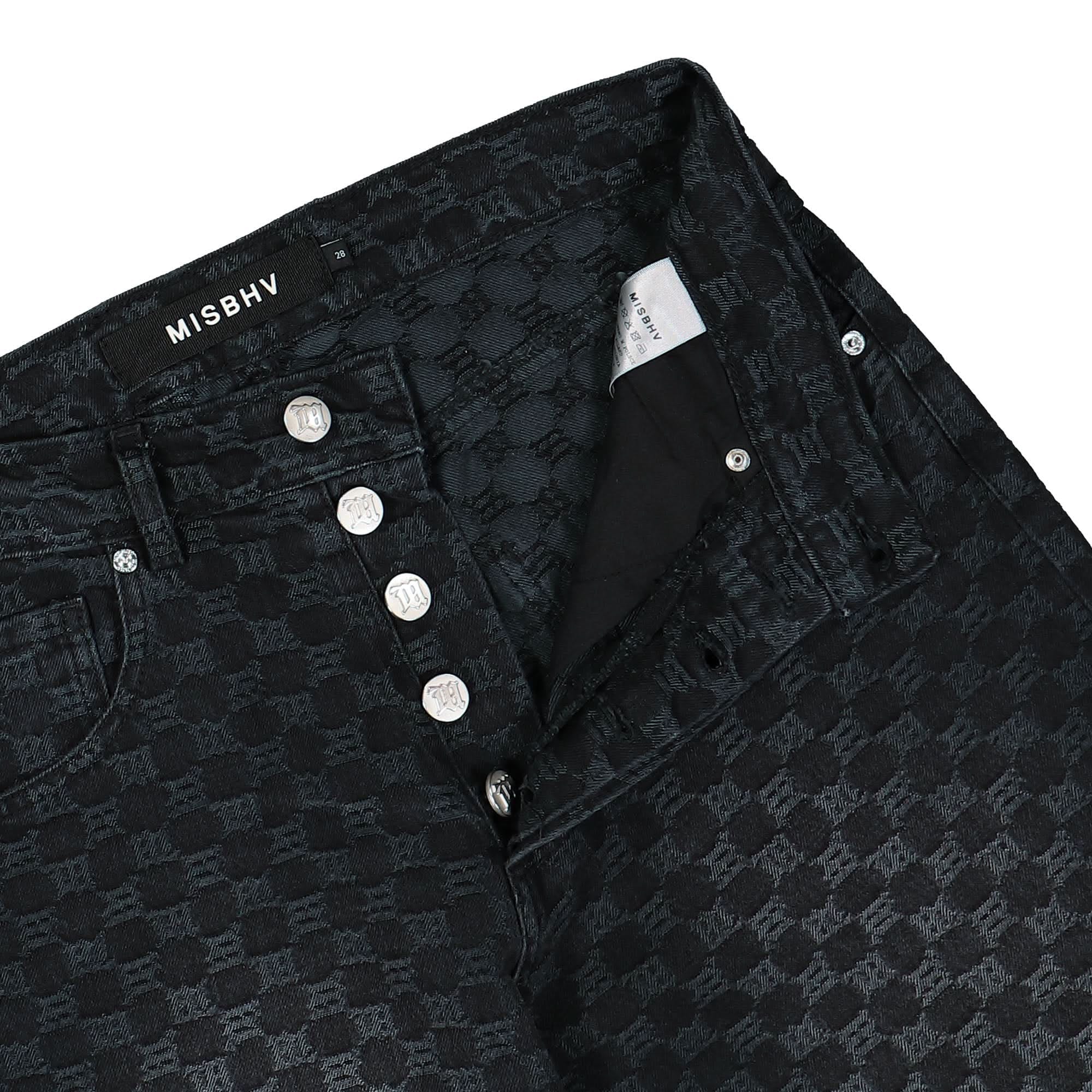 Misbhv Jacquard Denim Monogram Trousers