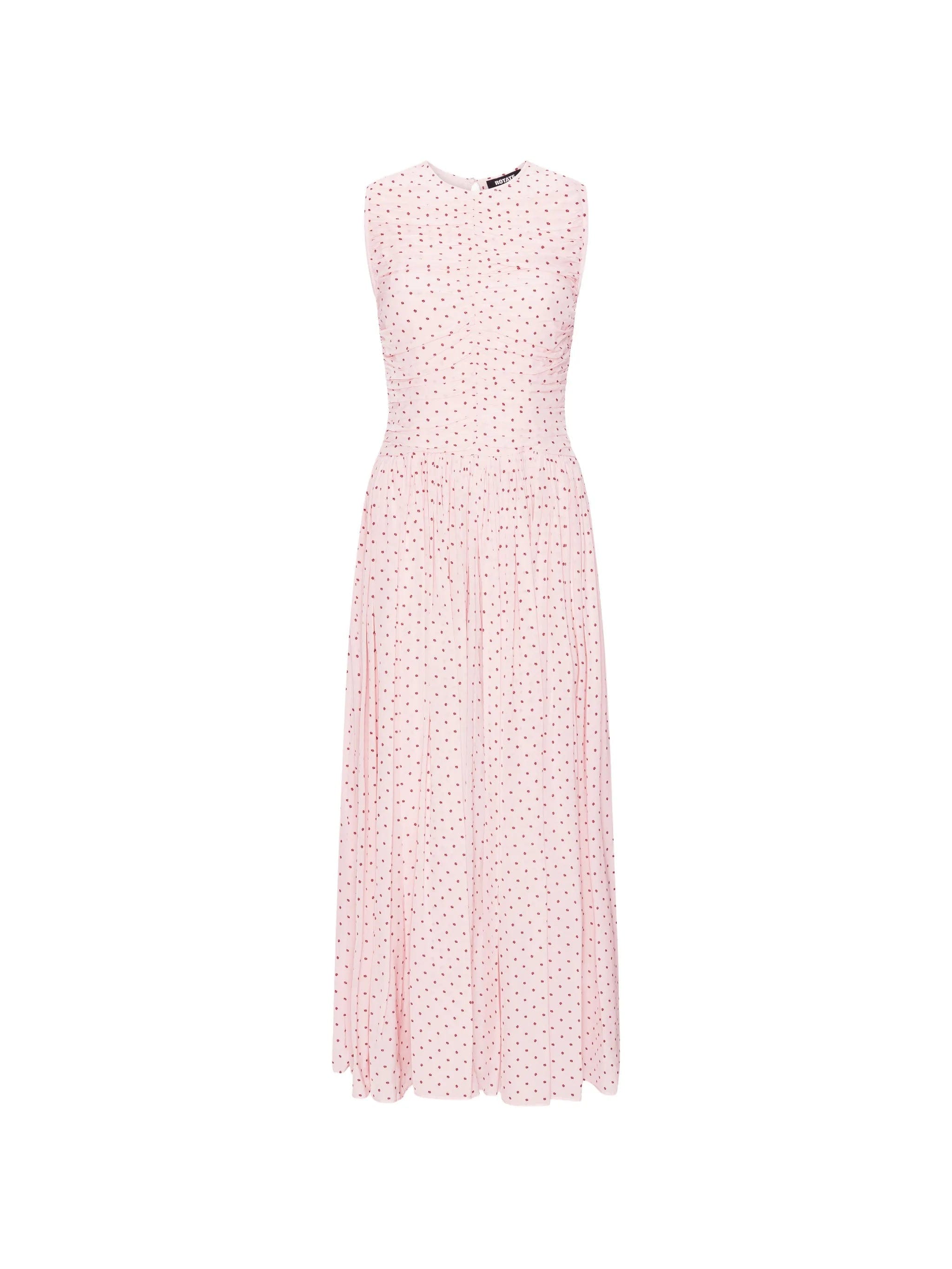 Rotate Birger Christensen ruched maxi dress