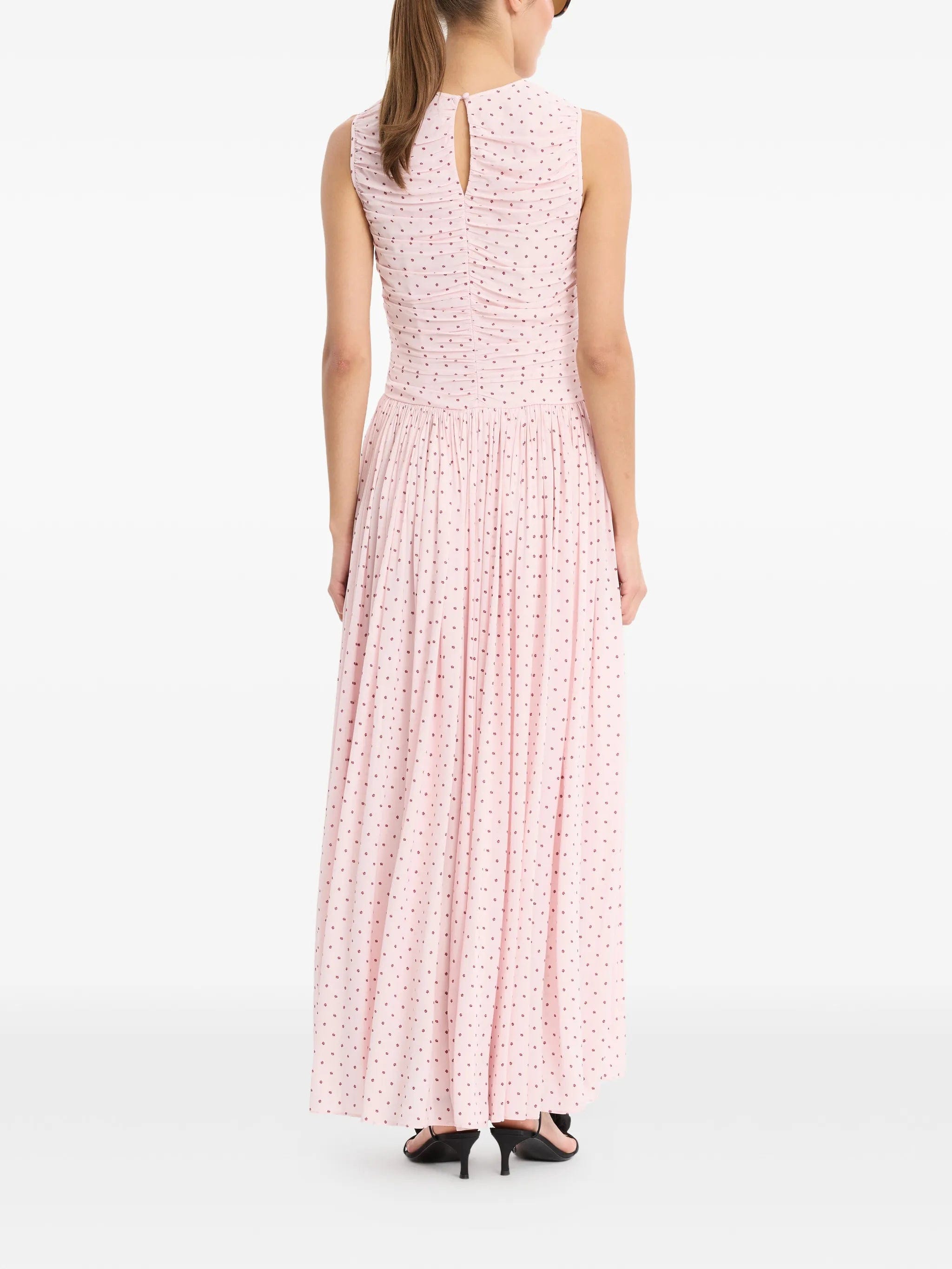 Rotate Birger Christensen ruched maxi dress