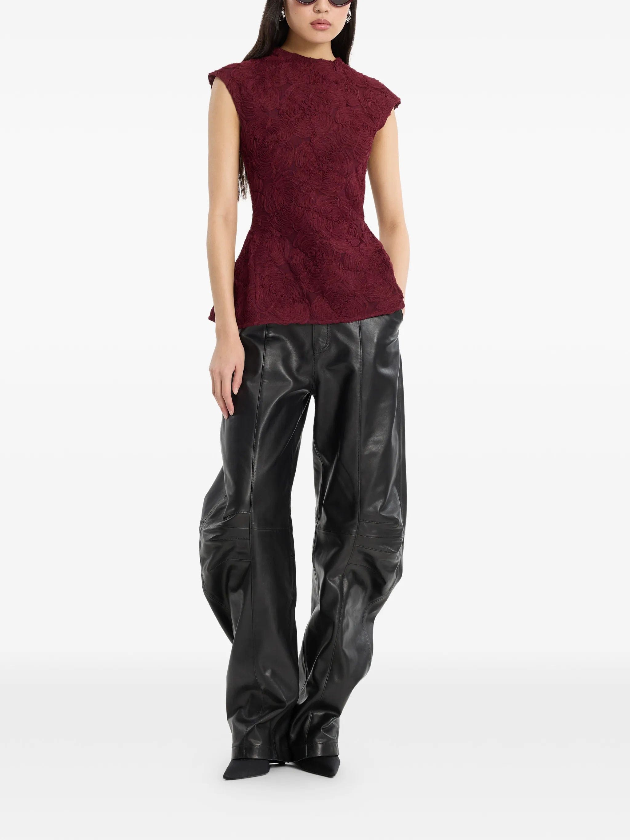 Rotate Birger Christensen leather trousers