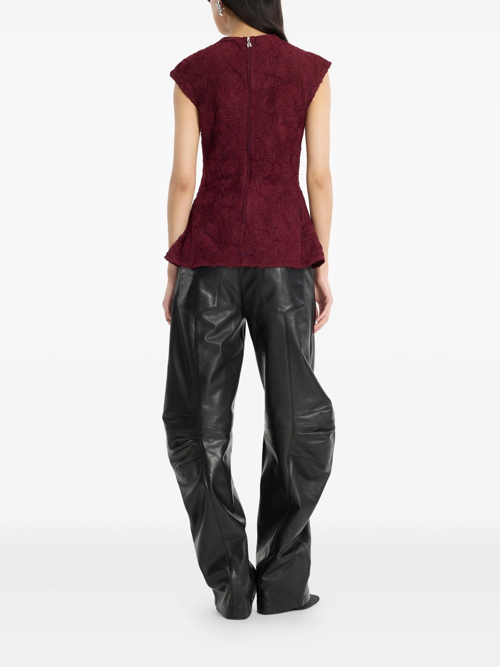 Rotate Birger Christensen leather trousers