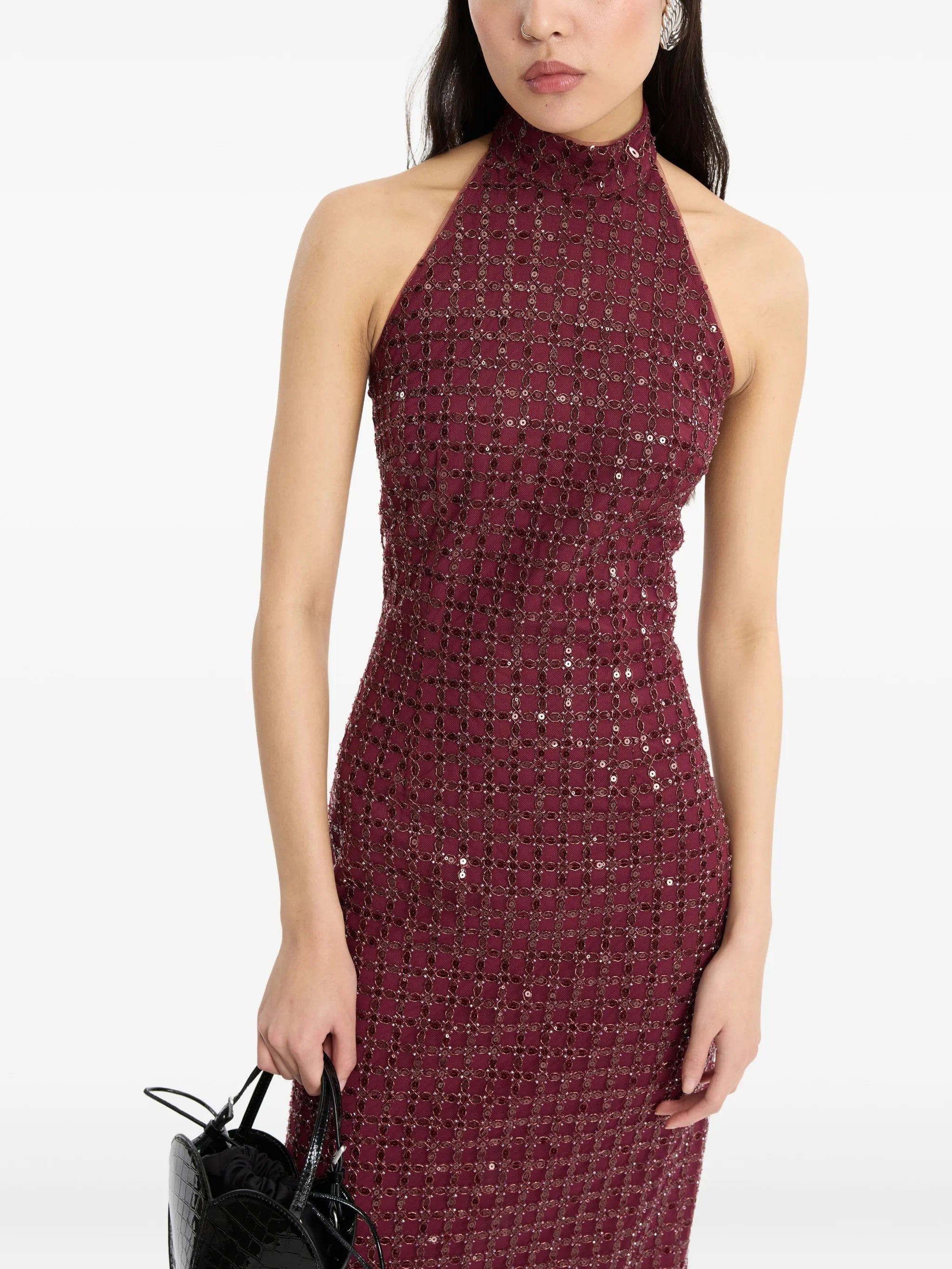 Rotate Birger Christensen beaded maxi dress