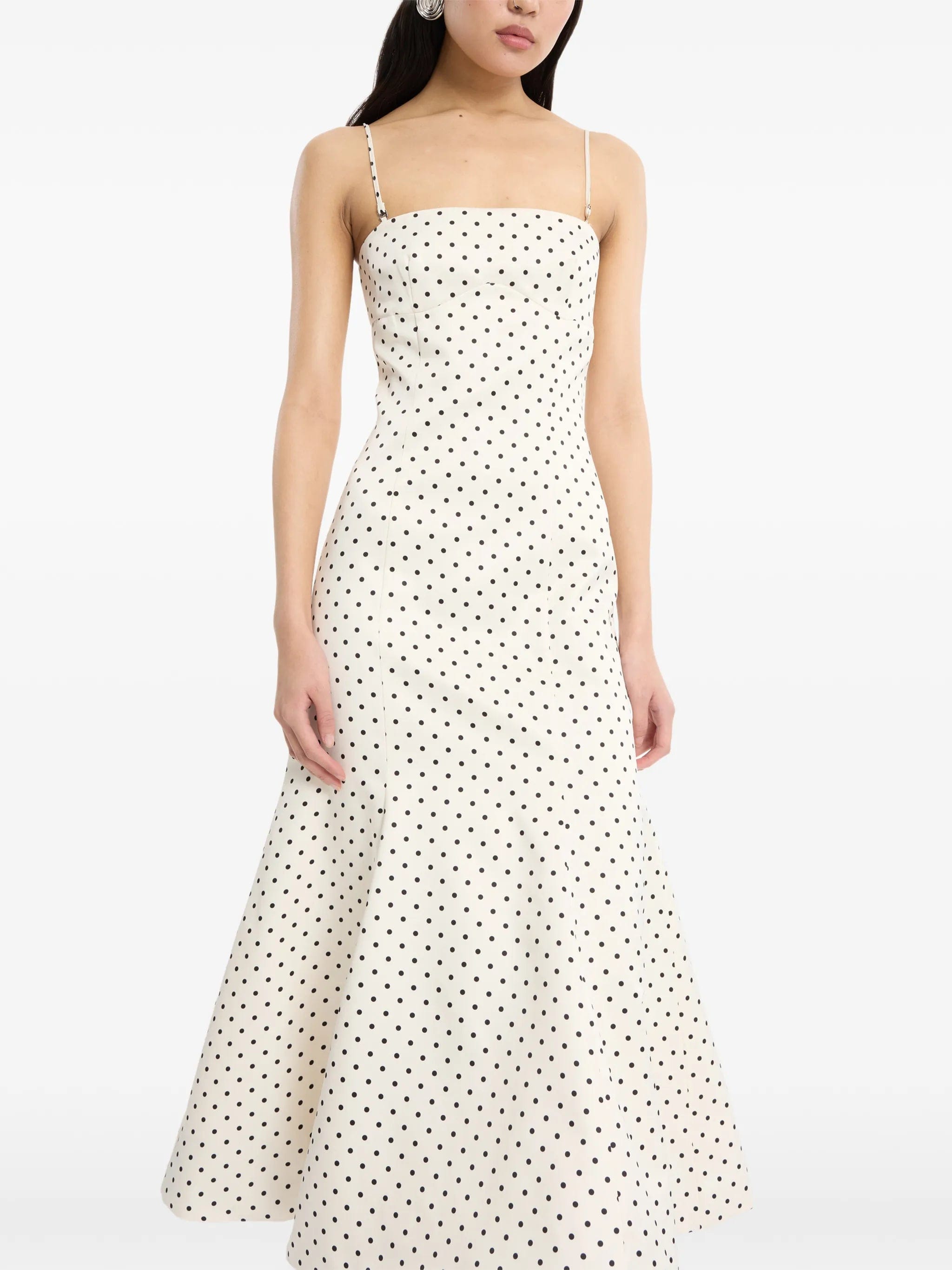 Rotate Birger Christensen polka - dot midi dress