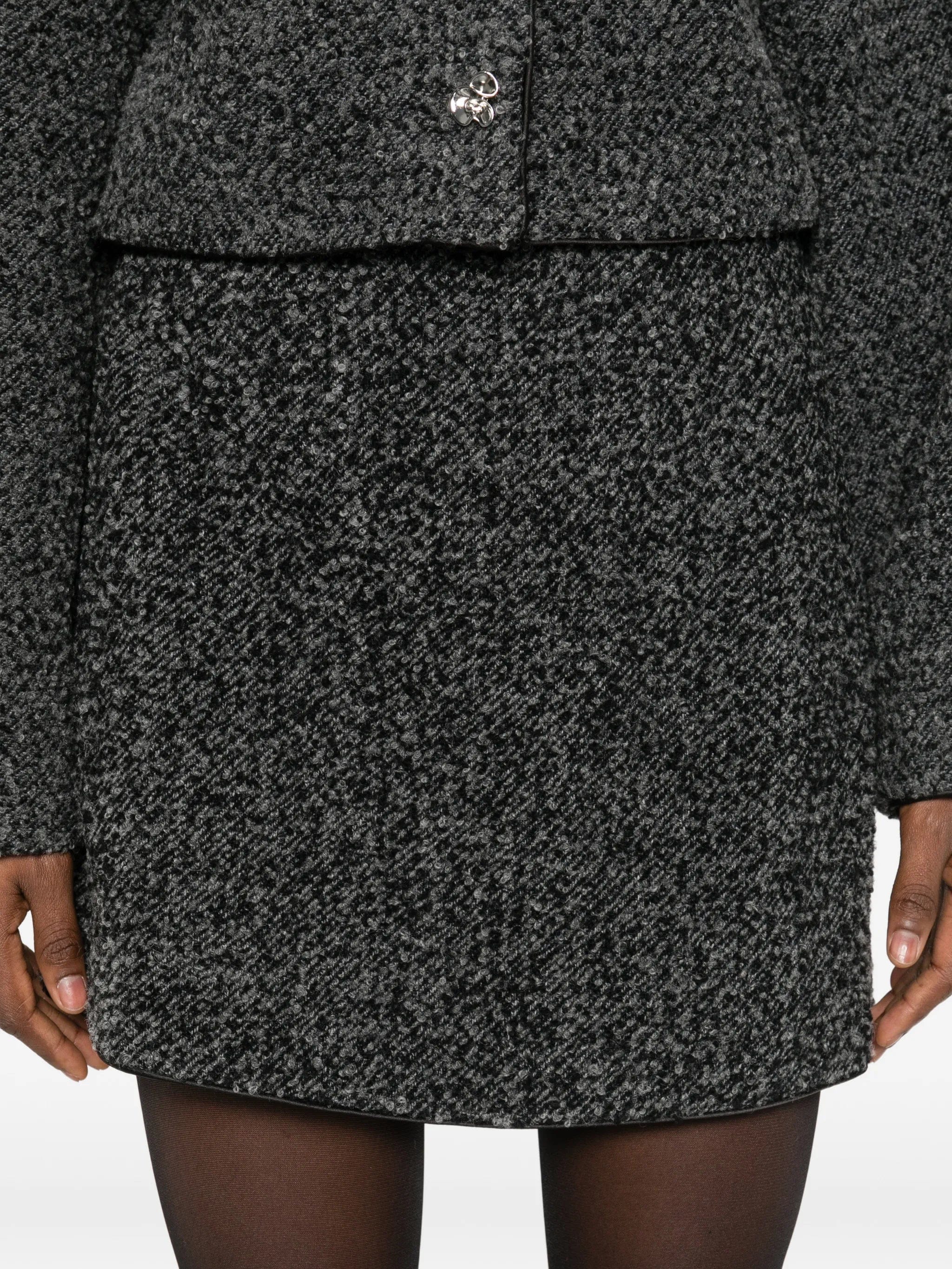 Rotate Birger Christensen bouclé mini skirt