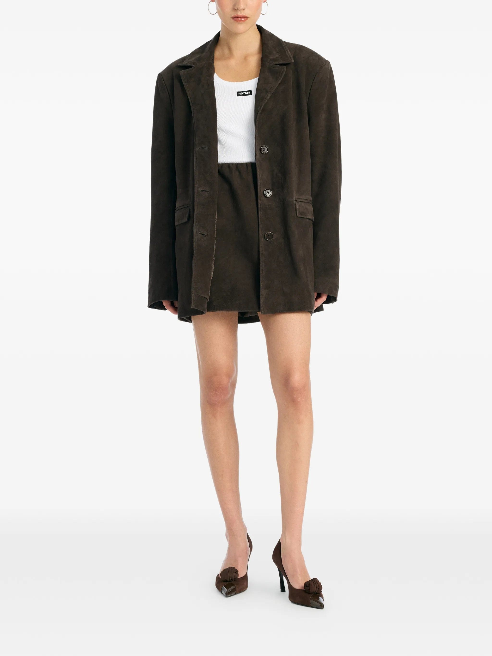 Rotate Birger Christensen suede blazer