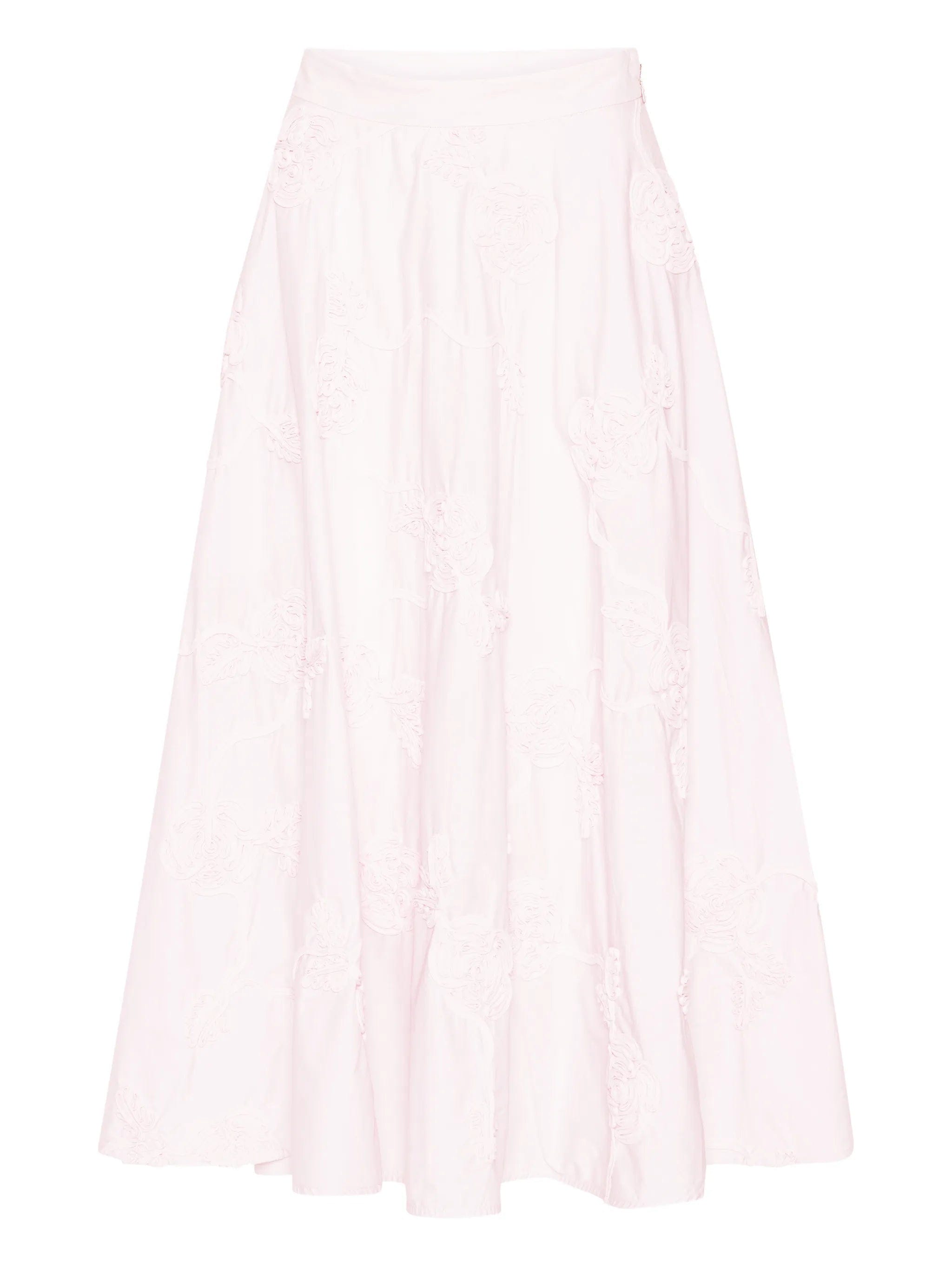 Rotate Birger Christensen flower midi skirt
