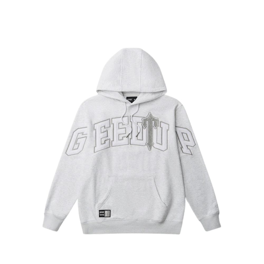 Geedup Team Logo Hoodie x Trapstar Irongate T White Marle Grey