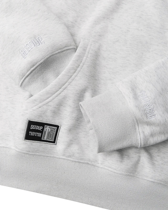 Geedup Team Logo Hoodie x Trapstar Irongate T White Marle Grey