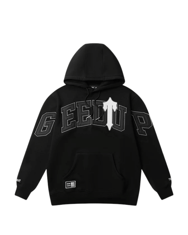 Geedup Team Logo Hoodie x Trapstar Irongate T Black White