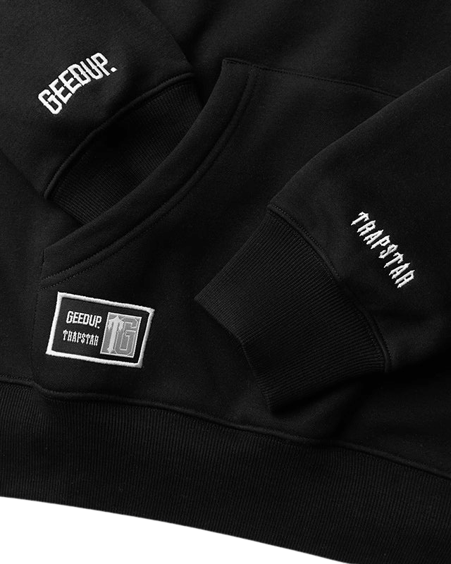 Geedup Team Logo Hoodie x Trapstar Irongate T Black White