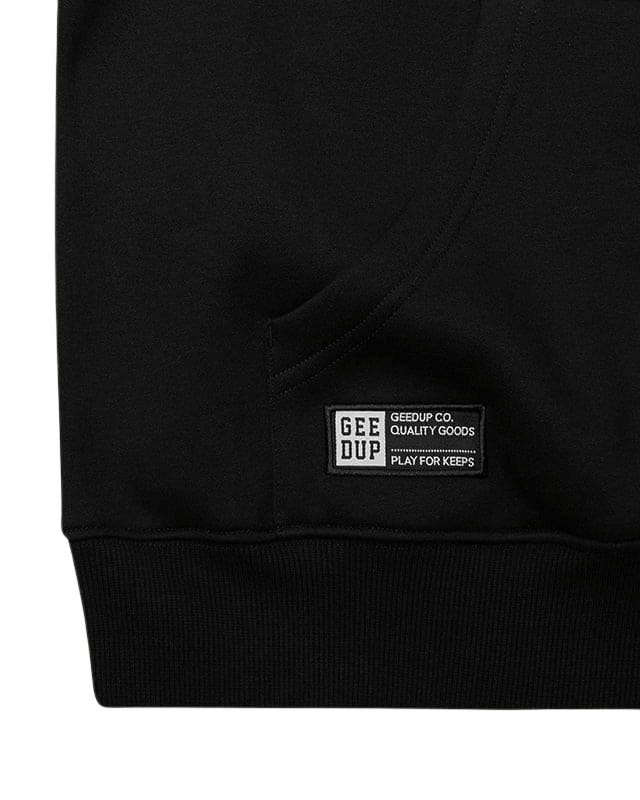 Geedup Team Logo Hoodie Black Black Orange