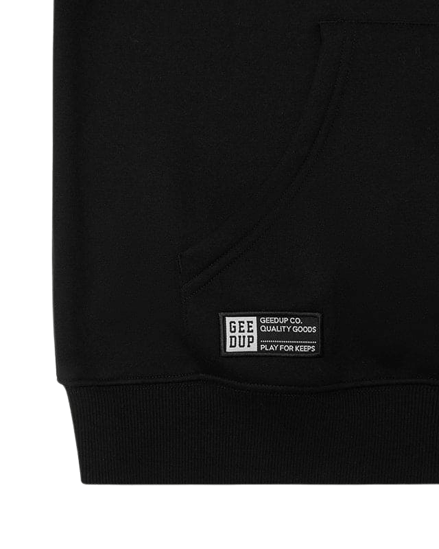 Geedup Team Logo Hoodie Black White Red