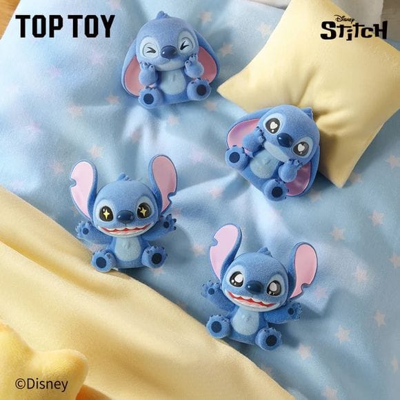 TOP TOY Disney Stitch Mini Fluffy Series Figures Blind Surprise Bag (3 figures)