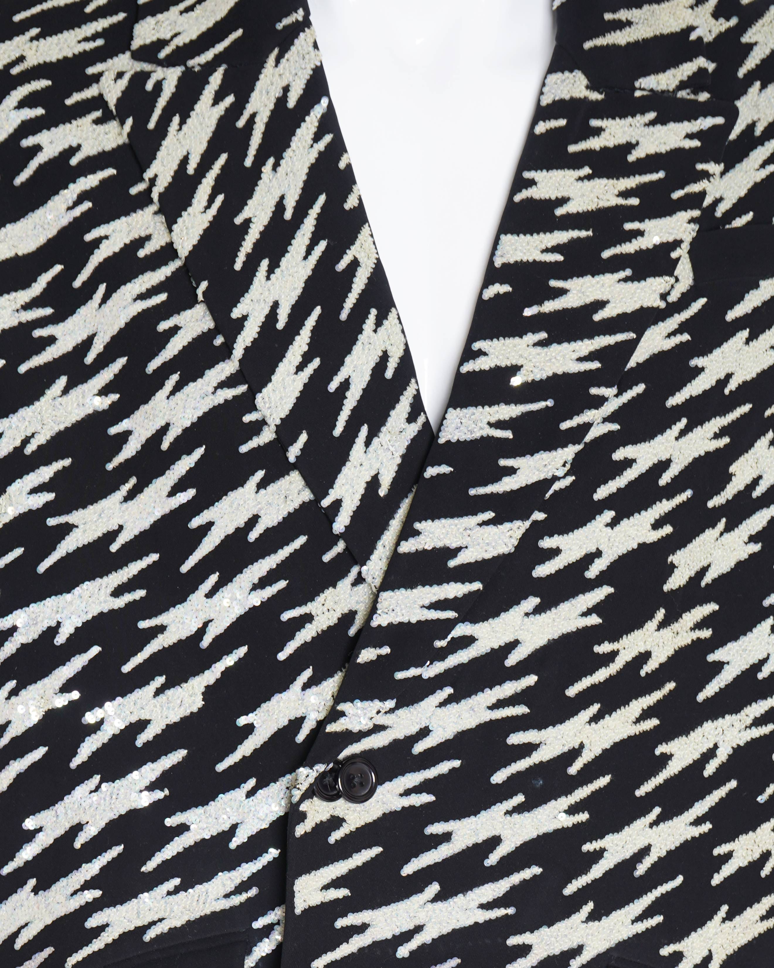 Kanika Goyal Label Black houndstooth jacket